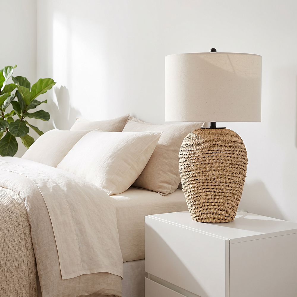 Bassett Mirror - Armstrong 31" Natural Rope Table Lamp - L4591T view 4