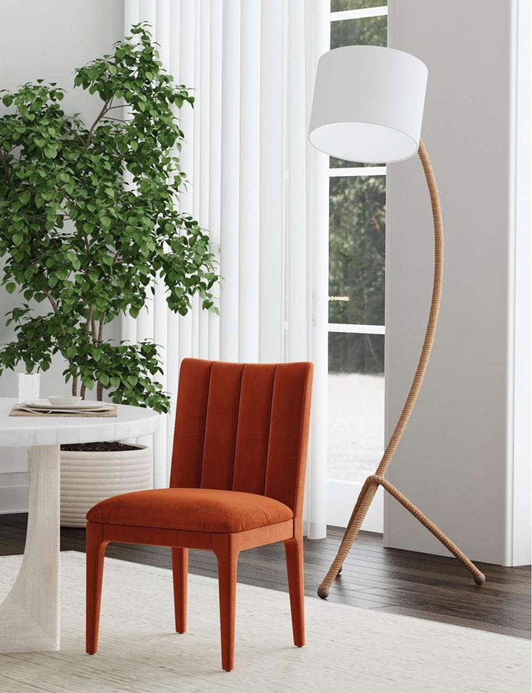 Bassett Mirror - Arturo 68" Natural Rope Floor Lamp - L4666F view 5