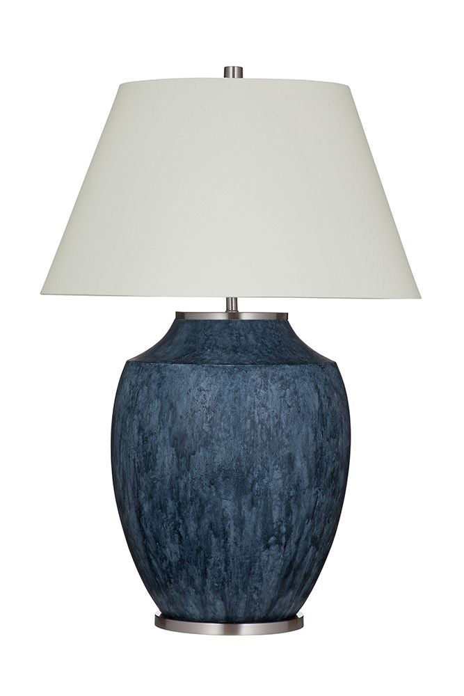 Bassett Mirror - Ashe 32" Blue Resin Table Lamp - L4661T view 1