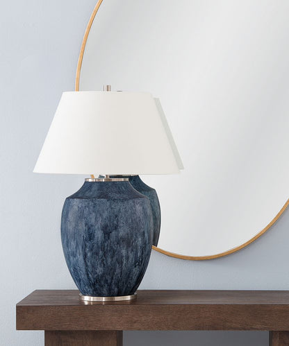 Bassett Mirror - Ashe 32" Blue Resin Table Lamp - L4661T view 5