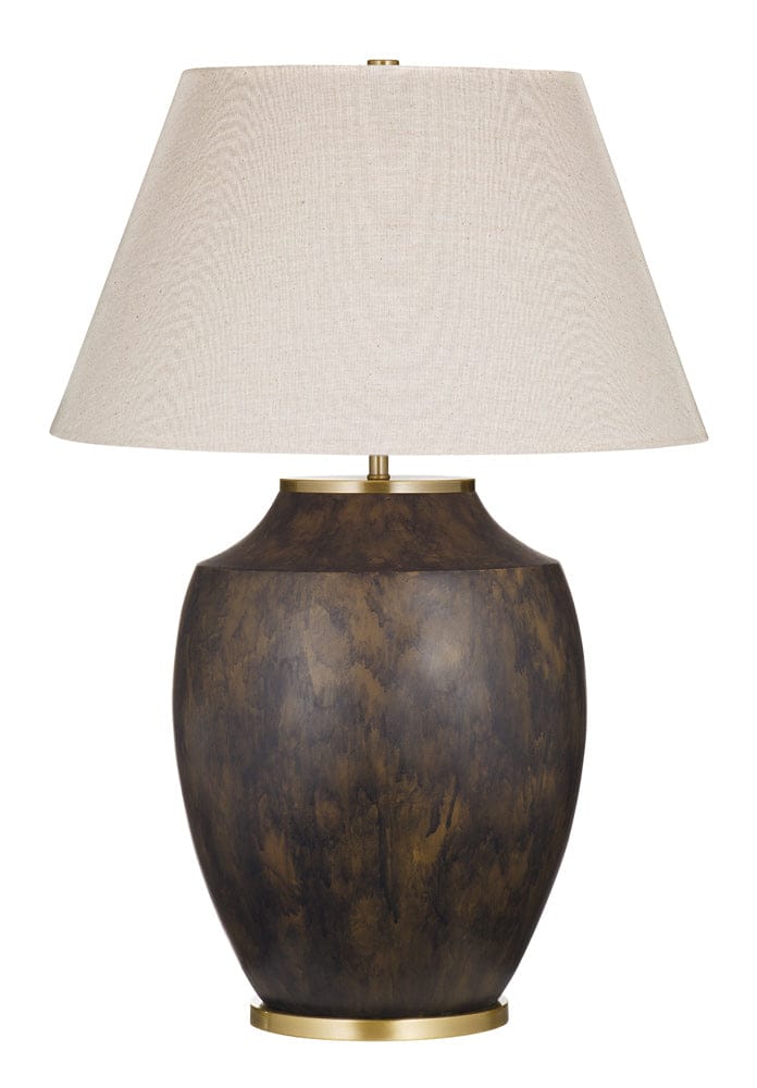 Bassett Mirror - Ashe Table Lamp - Brown in Brown - L4696T view 1