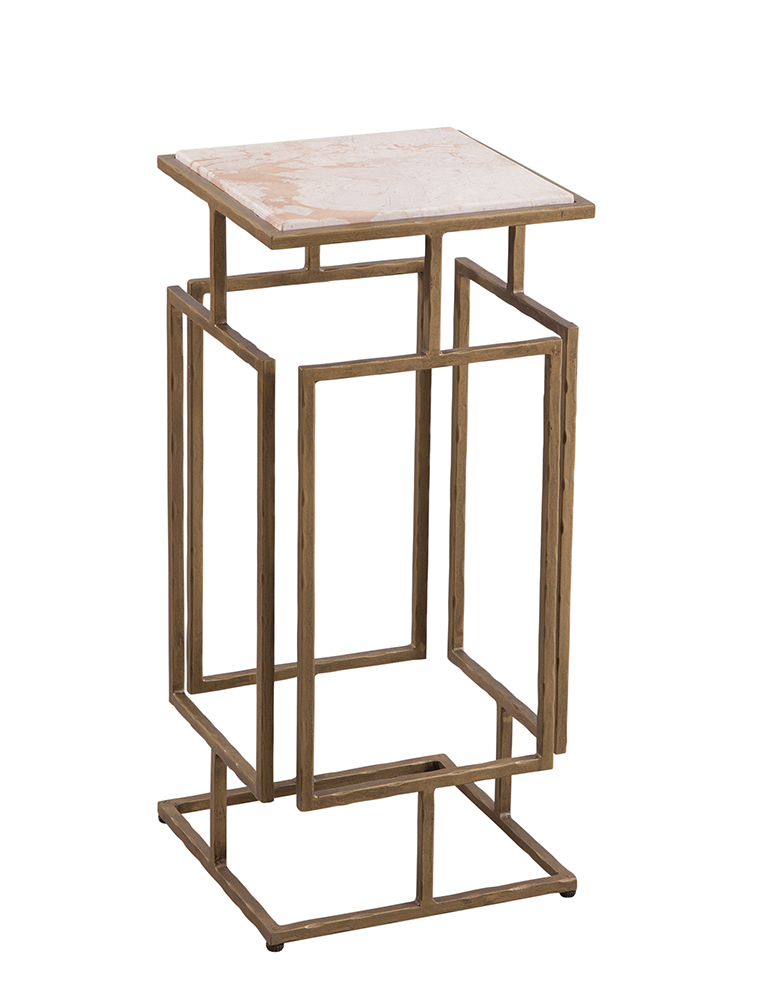 Bassett Mirror - Audrey White Marble Accent Table - 9902-LR-223 view 1