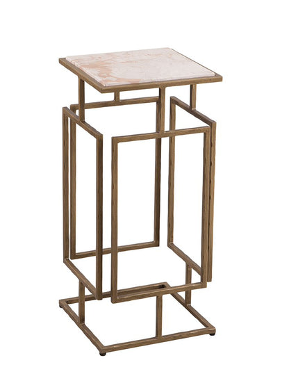 Bassett Mirror - Audrey White Marble Accent Table - 9902-LR-223 view 1