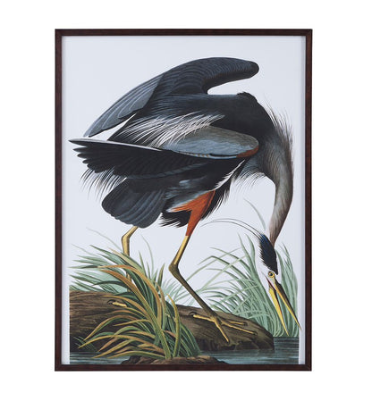 Bassett Mirror - Audubon Great Blue Heron Framed Print - 9902-281 view 1
