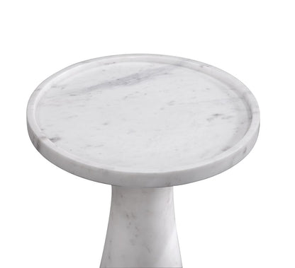 Bassett Mirror - Baird White Marble Accent Table - 9108-LR-223 view 2