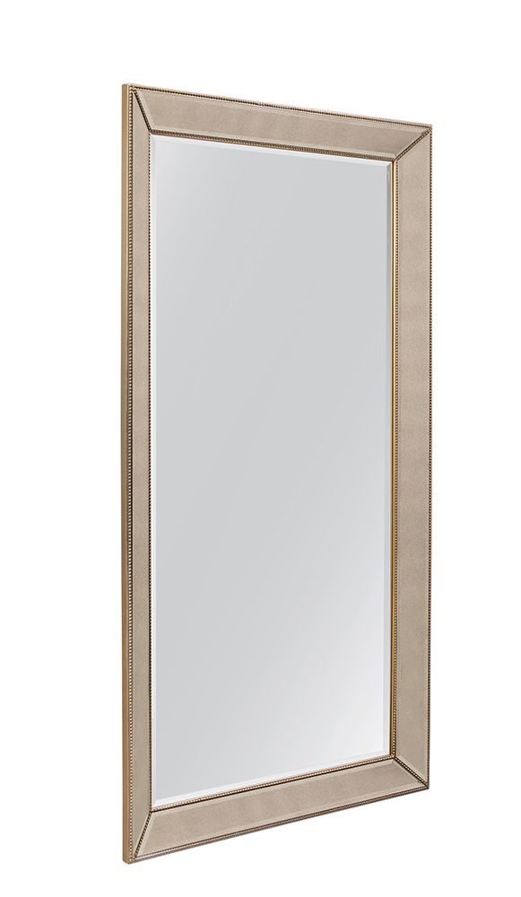 Bassett Mirror - Beaded 79" Gold Floor Mirror - M3871B view 2