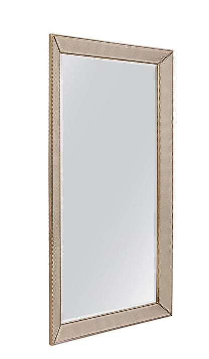 Bassett Mirror - Beaded 79" Gold Floor Mirror - M3871B view 2