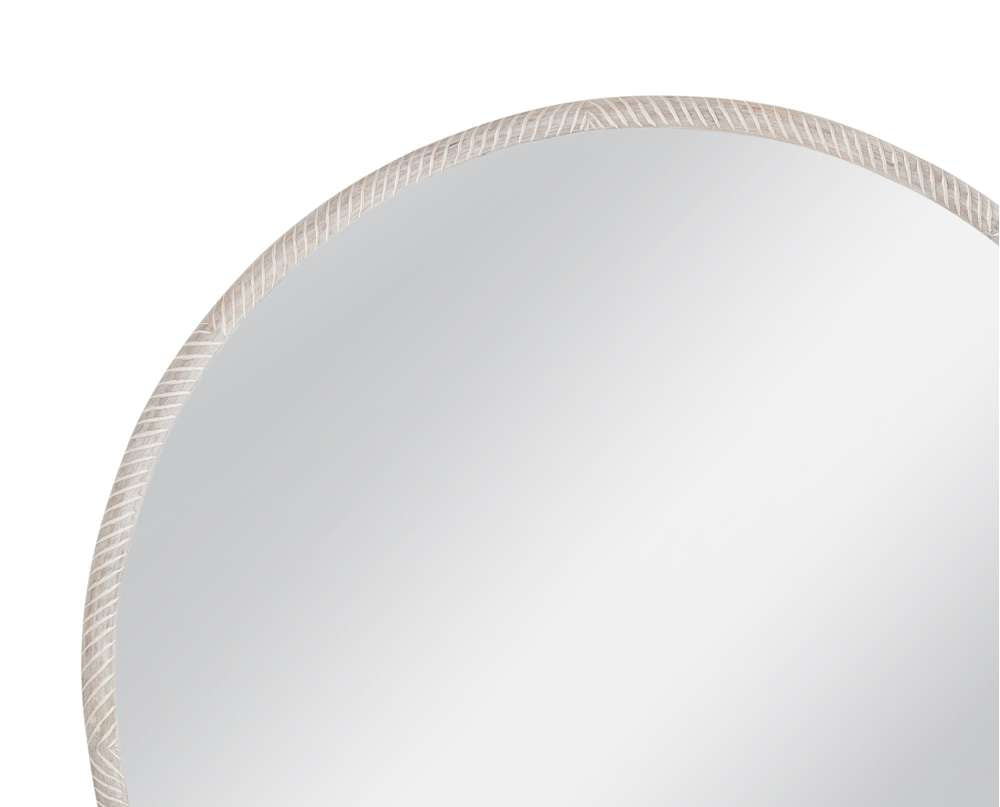 Bassett Mirror - Bechet 56" Whitewashed Round Wall Mirror - M5074 view 4