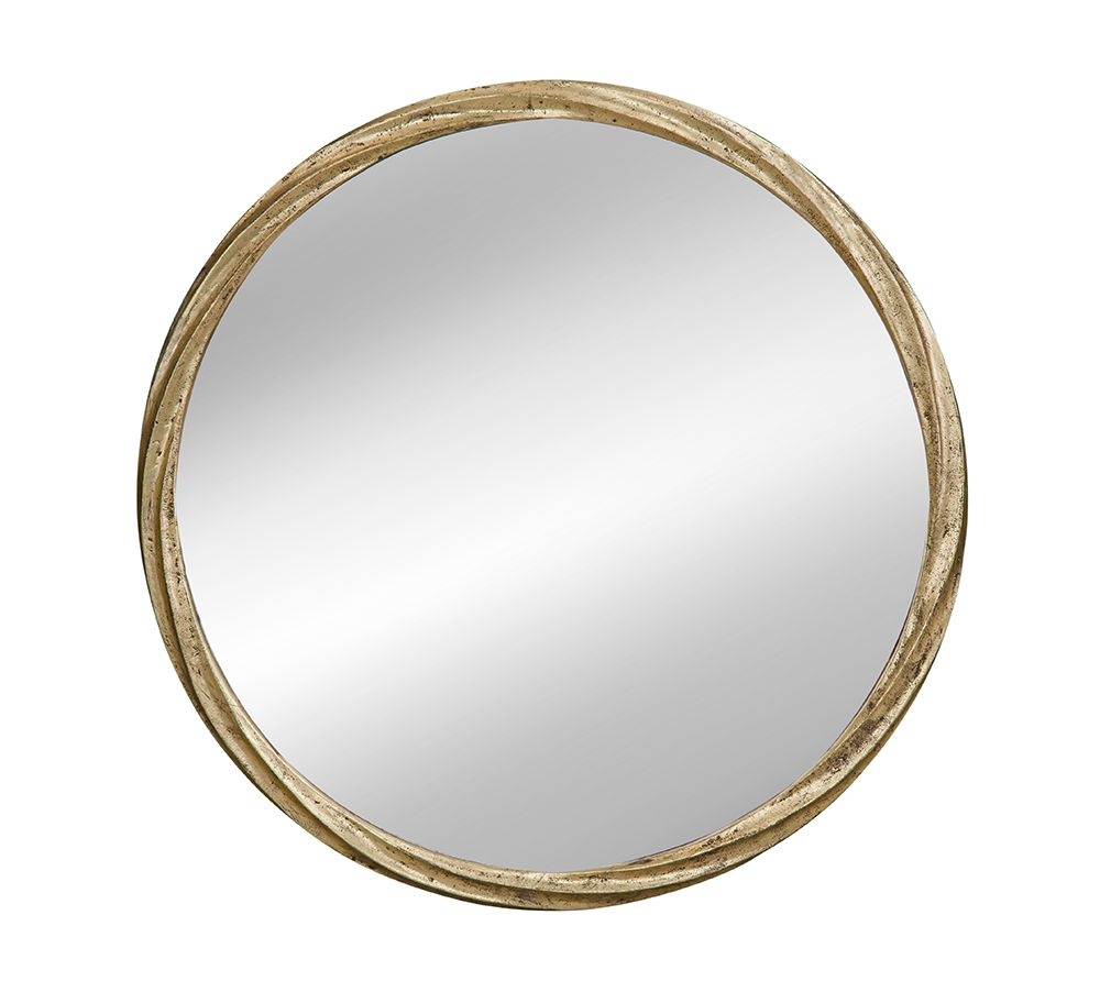 Bassett Mirror - Beekmann Hill 36" Gold Round Wall Mirror - M4687 view 1