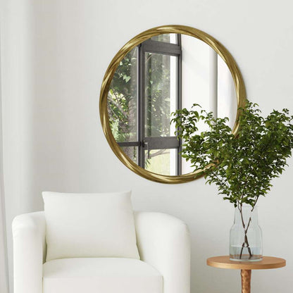 Bassett Mirror - Beekmann Hill 36" Gold Round Wall Mirror - M4687 view 6