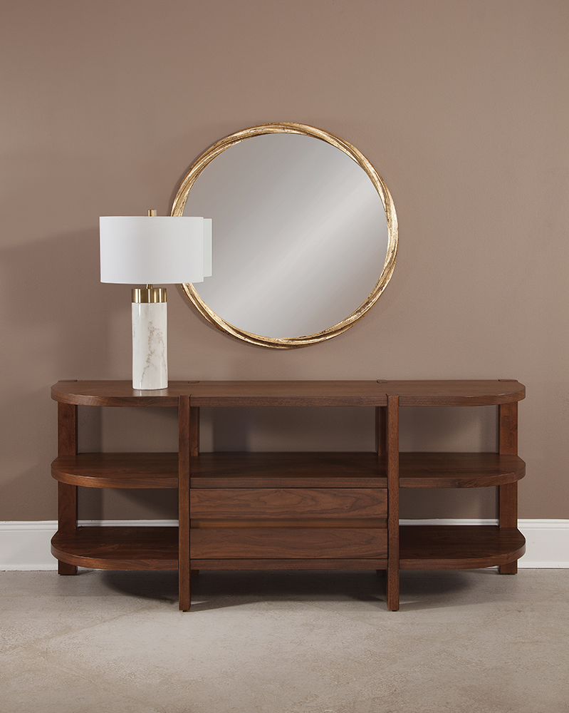 Bassett Mirror - Beekmann Hill 36" Gold Round Wall Mirror - M4687 view 7
