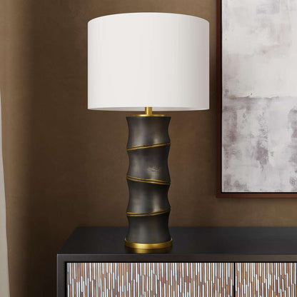 Bassett Mirror - Berkshire 28" Black Resin Table Lamp - L4690T view 4
