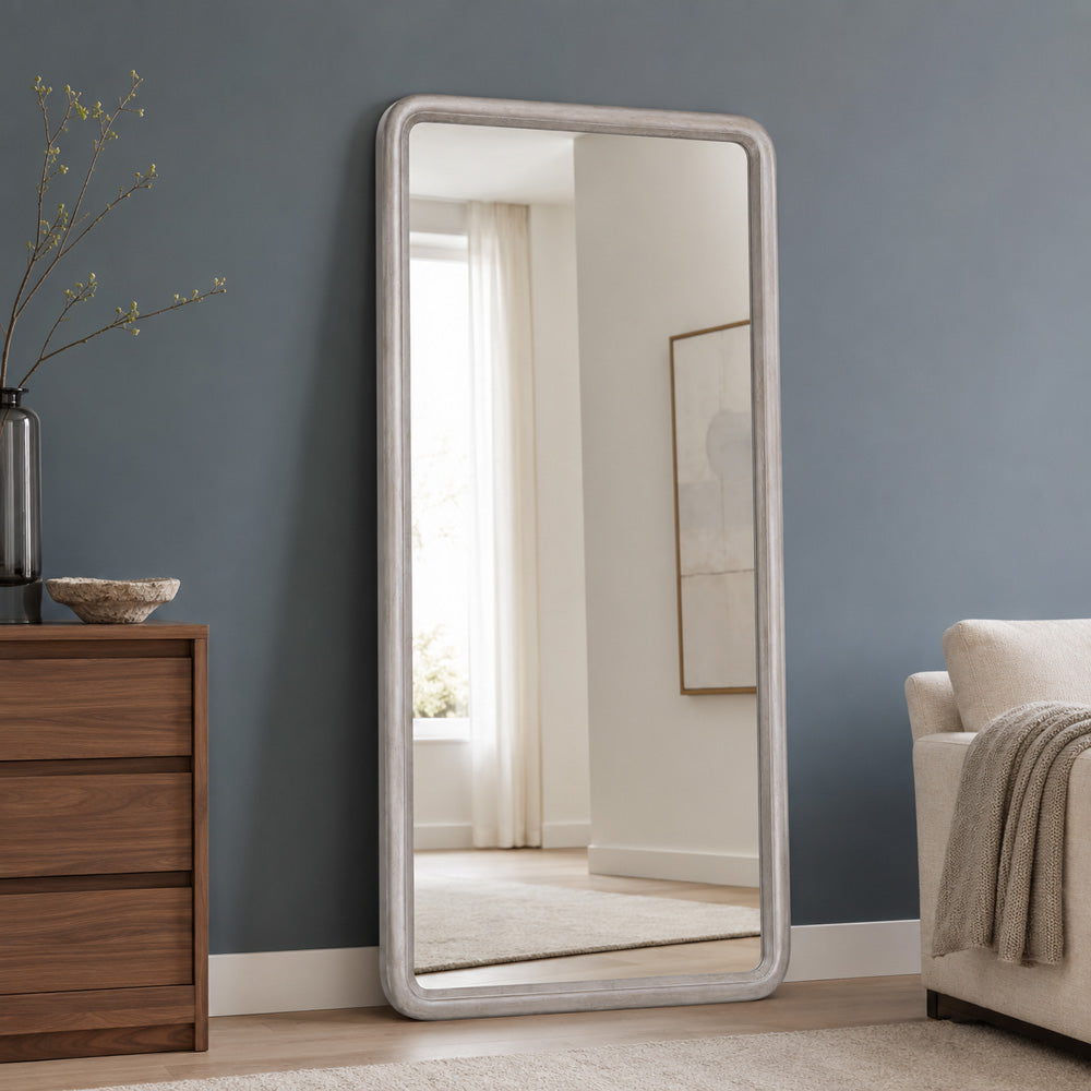 Bassett Mirror - Berylon 70" Silver Floor Mirror - M5191 view 5