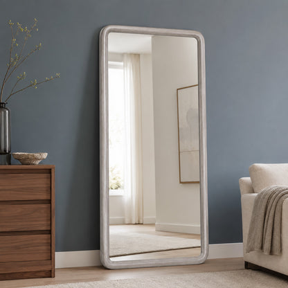 Bassett Mirror - Berylon 70" Silver Floor Mirror - M5191 view 5