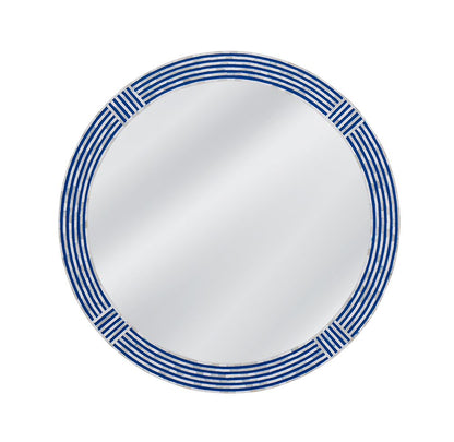 Bassett Mirror - Blue Circle 40" Blue Round Wall Mirror - M5188 view 1