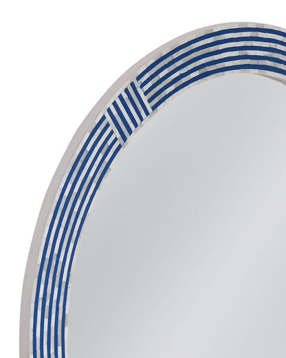 Bassett Mirror - Blue Circle 40" Blue Round Wall Mirror - M5188 view 3