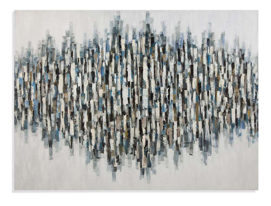 Bassett Mirror - Blue Lines Artwork - 7300-167EC veiw 1