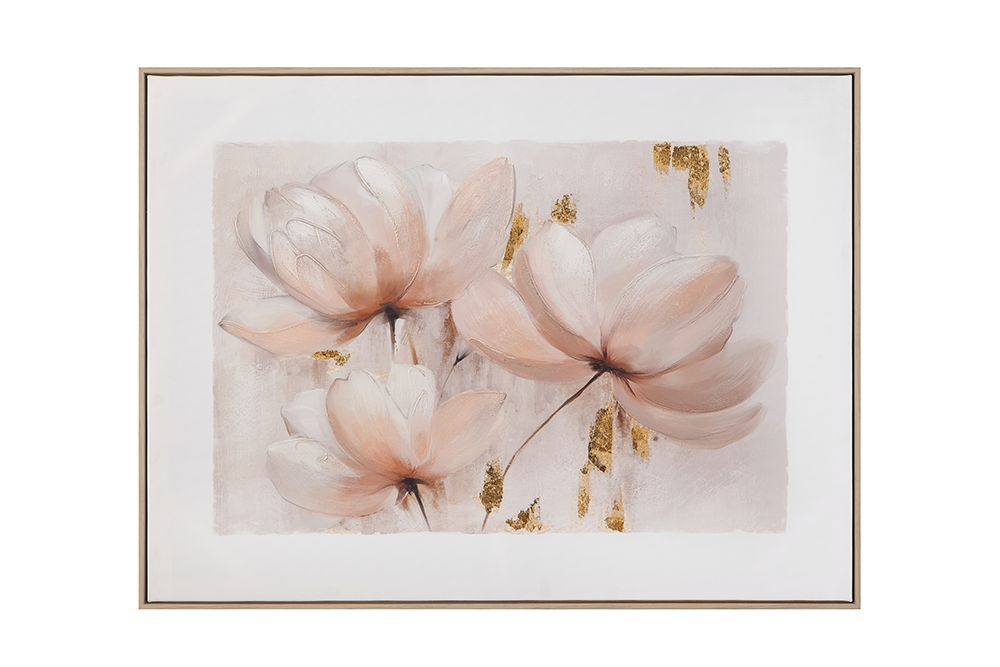 Bassett Mirror - Blush Magnolia I Pink Floral Framed Canvas - 7301-143 view 1