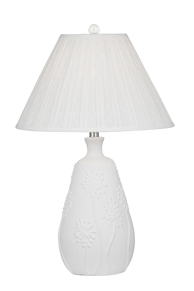 Bassett Mirror - Brentwood 26" White Resin Table Lamp - L4725T view 1