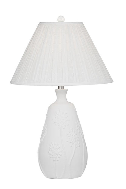 Bassett Mirror - Brentwood 26" White Resin Table Lamp - L4725T view 1