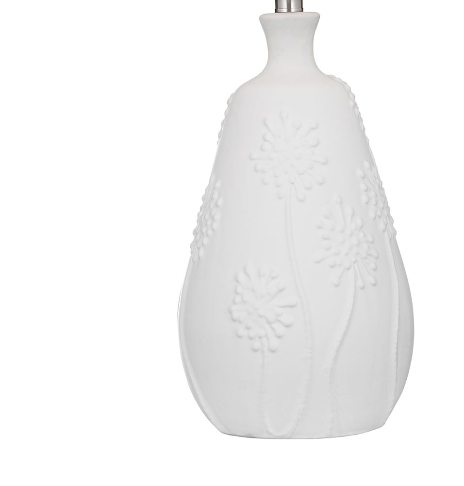 Bassett Mirror - Brentwood 26" White Resin Table Lamp - L4725T view 3