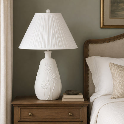 Bassett Mirror - Brentwood 26" White Resin Table Lamp - L4725T view 4