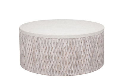 Bassett Mirror - Brewer White Bone Inlay Coffee Table - 5936-LR-120 view 1