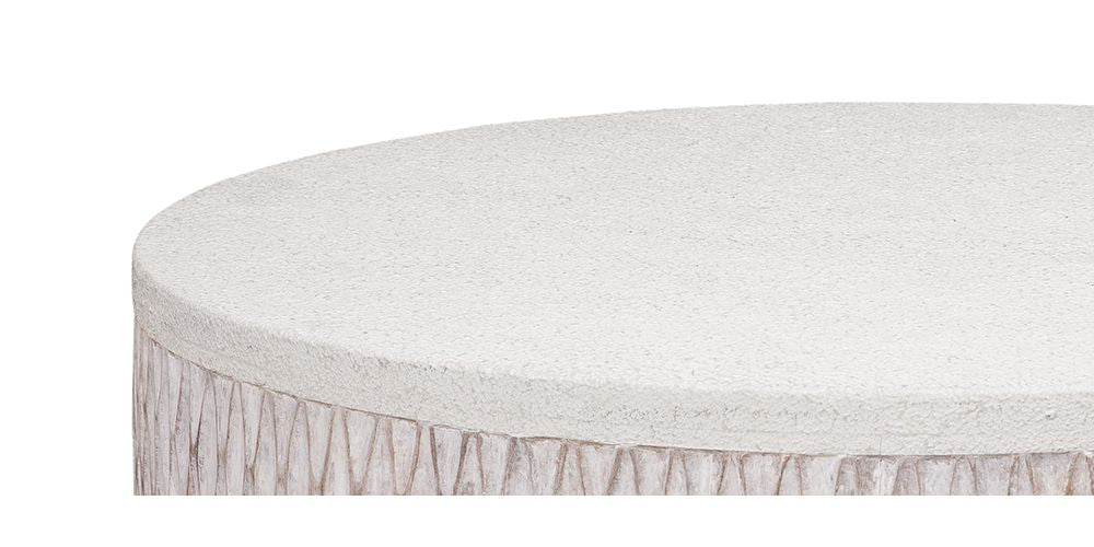 Bassett Mirror - Brewer White Bone Inlay Coffee Table - 5936-LR-120 view 2