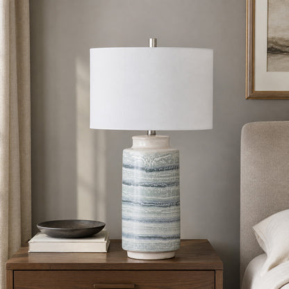 Bassett Mirror - Brizi 26" Blue Ceramic Table Lamp - L4562T view 4