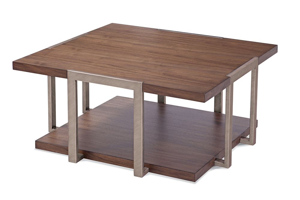 Bassett Mirror - Brooke Walnut Coffee Table - 7027-LR-130 view 1