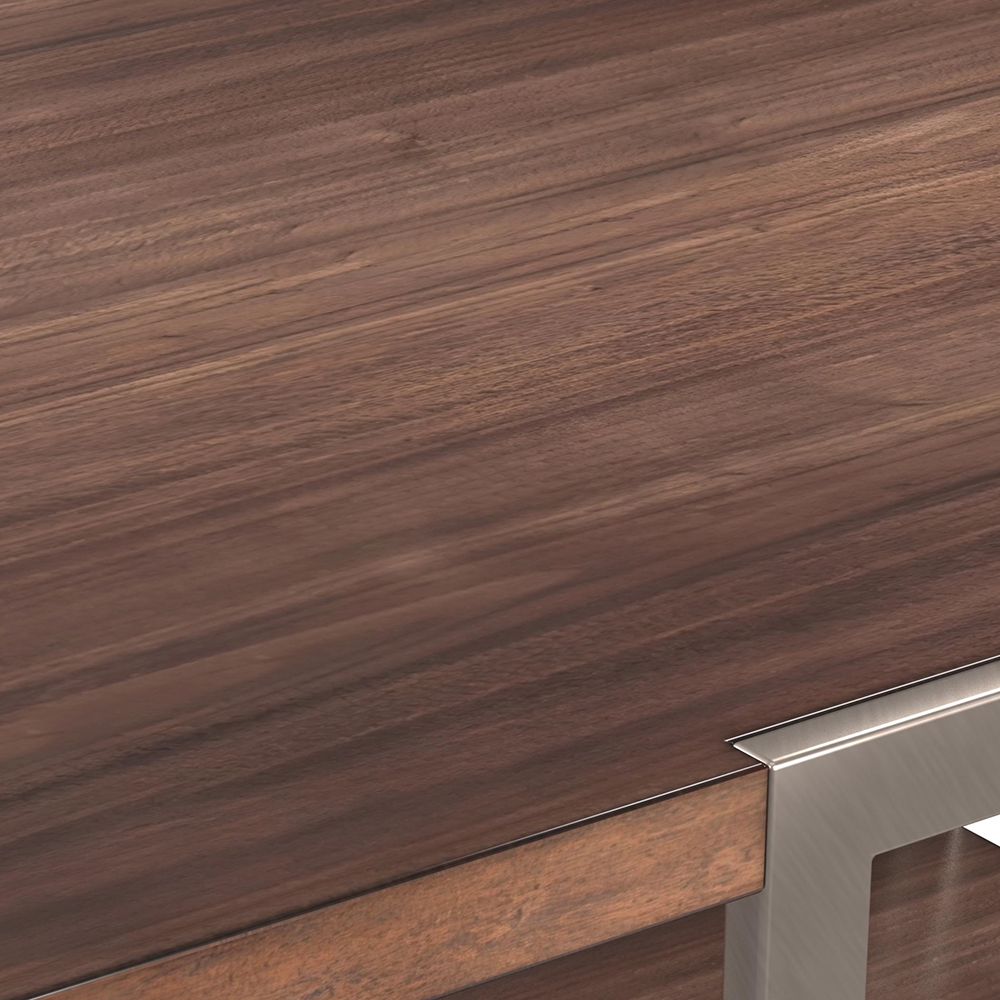 Bassett Mirror - Brooke Walnut Coffee Table - 7027-LR-130 view 3