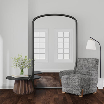 Bassett Mirror - Brookings Floor Mirror - Black in Matte Black - M5249 view 2