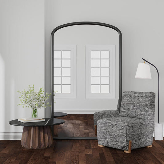 Bassett Mirror - Brookings Floor Mirror - Black in Matte Black - M5249 view 2