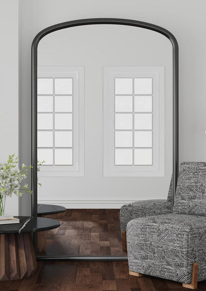 Bassett Mirror - Brookings Floor Mirror - Black in Matte Black - M5249 view 5