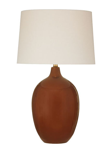 Bassett Mirror - Brunello 30" Chestnut Brown Ceramic Table Lamp - L4821T view 1