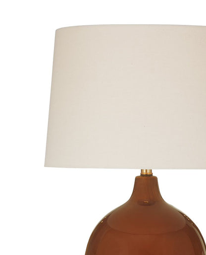 Bassett Mirror - Brunello 30" Chestnut Brown Ceramic Table Lamp - L4821T view 2