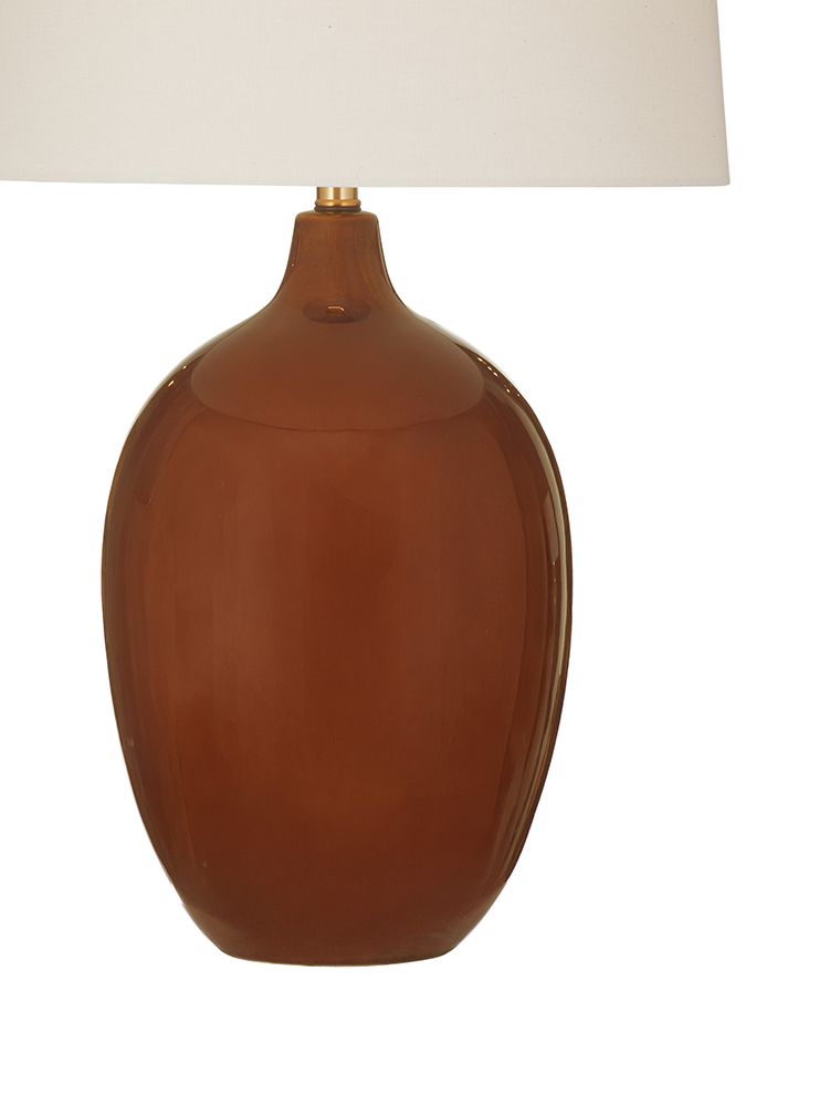Bassett Mirror - Brunello 30" Chestnut Brown Ceramic Table Lamp - L4821T view 3