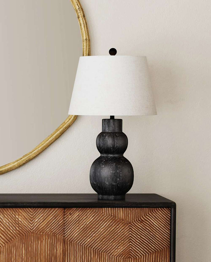 Bassett Mirror - Cabo Rojo 30" Black Resin Table Lamp - L4521T view 4