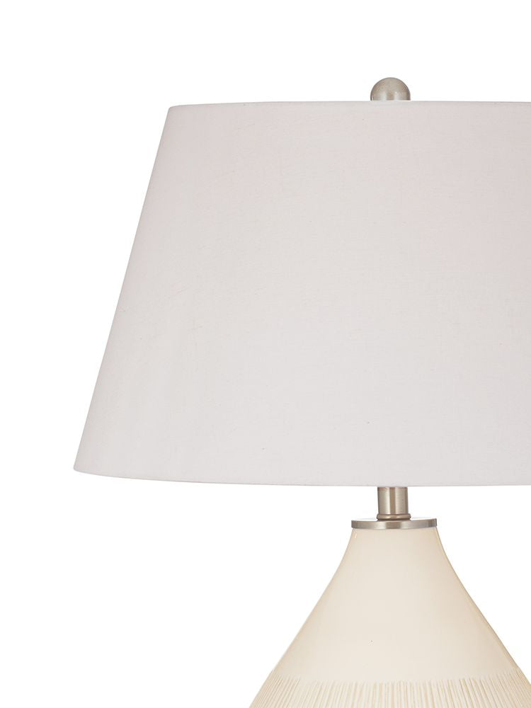 Bassett Mirror - Calira 28" Cream Ceramic Table Lamp - L4817T view 2