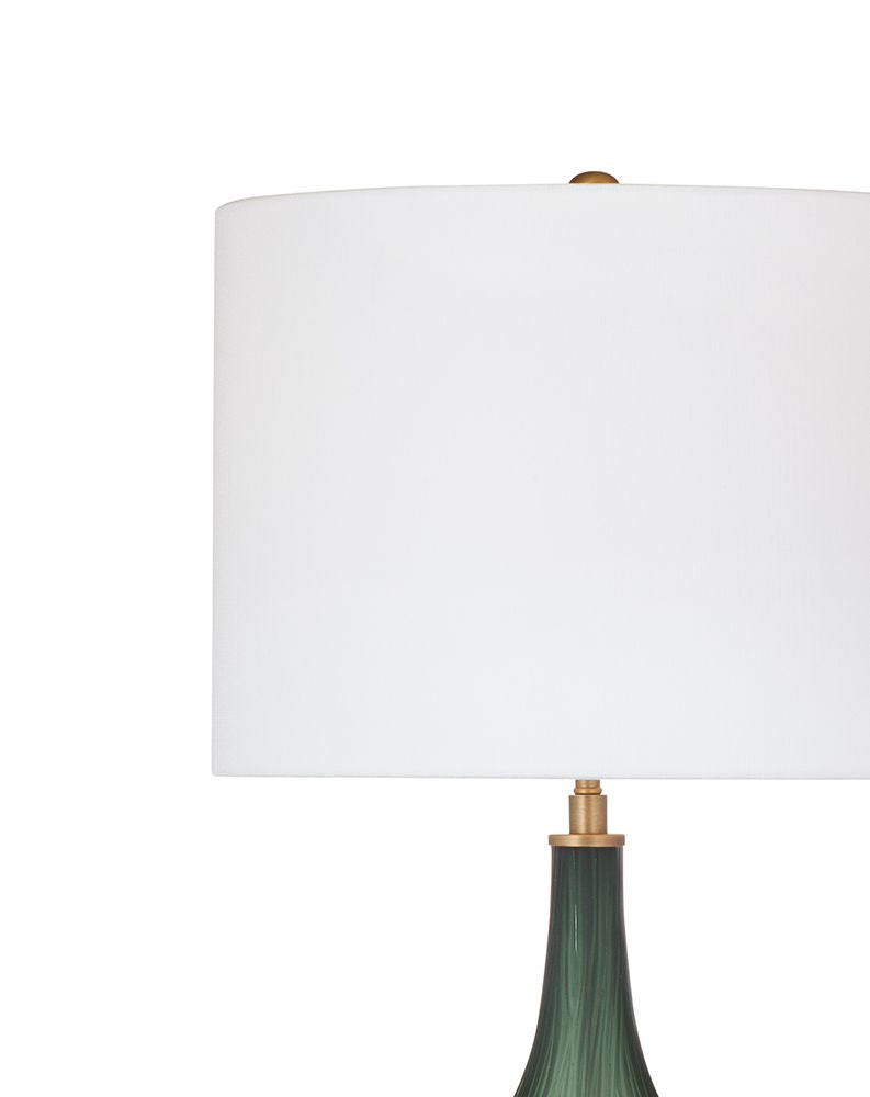 Bassett Mirror - Callan 29" Emerald Green Art Glass Table Lamp - L4812T view 3