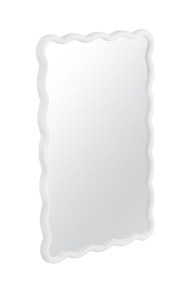 Bassett Mirror - Camellia 36" White Rectangular Wall Mirror - M5037 view 2