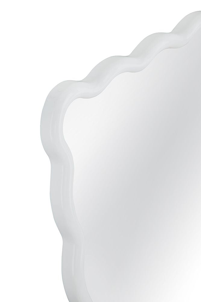 Bassett Mirror - Camellia 36" White Rectangular Wall Mirror - M5037 view 3