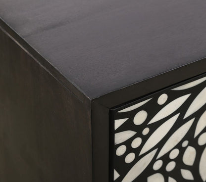 Bassett Mirror - Cameron 72" Black Mango Wood Storage Cabinet - 6034-DR-576 view 4