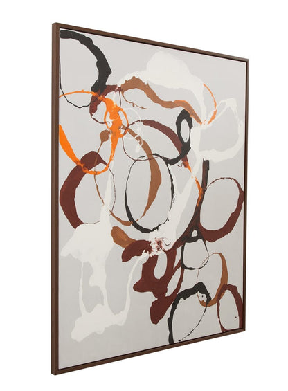 Bassett Mirror - Carnival Framed Canvas in White - 7301-080 view 1