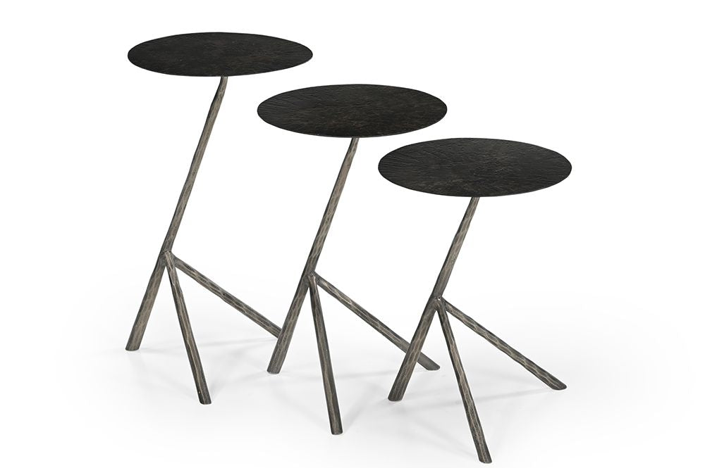 Bassett Mirror - Cascade Antique Bronze Nesting Tables - 5603-LR-202 view 1