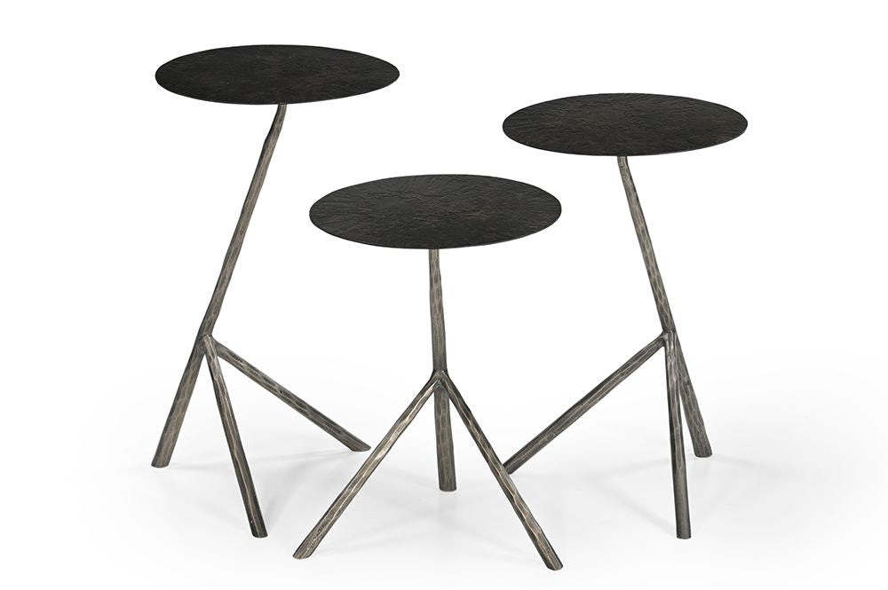 Bassett Mirror - Cascade Antique Bronze Nesting Tables - 5603-LR-202 view 2