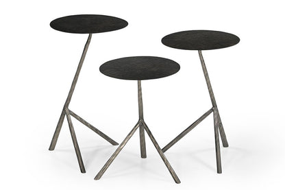 Bassett Mirror - Cascade Antique Bronze Nesting Tables - 5603-LR-202 view 2