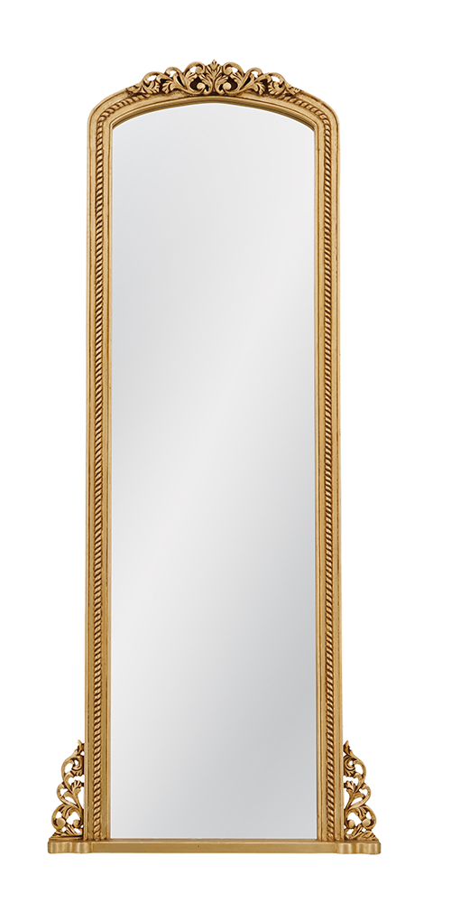 Bassett Mirror - Cena 72" Gold Arched Floor Mirror - M5267 view 1