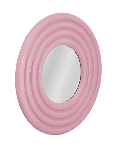 Bassett Mirror - Centauri 48" Glossy Pink Round Wall Mirror - M5220 view 2