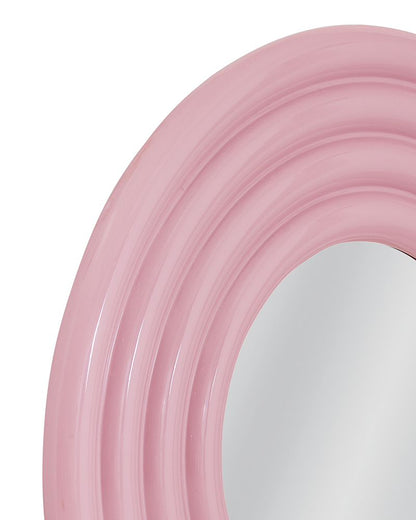 Bassett Mirror - Centauri 48" Glossy Pink Round Wall Mirror - M5220 view 3